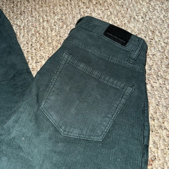 Green Cord Mom Jeans - Picture 3 of 4